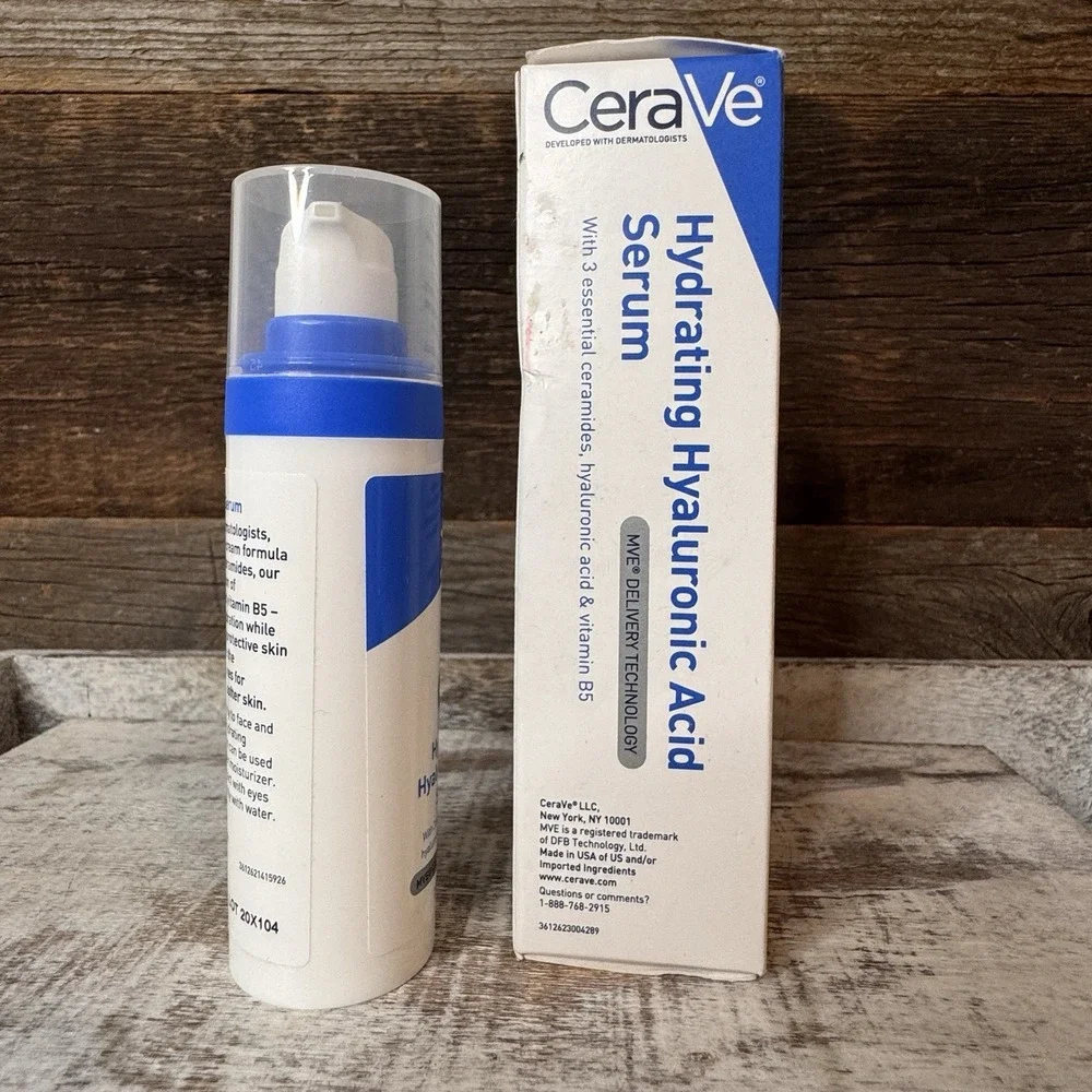 Cerave Hyaluronic Acid Serum for‎ Face with Vitamin B5 and Ceramides 1 oz.